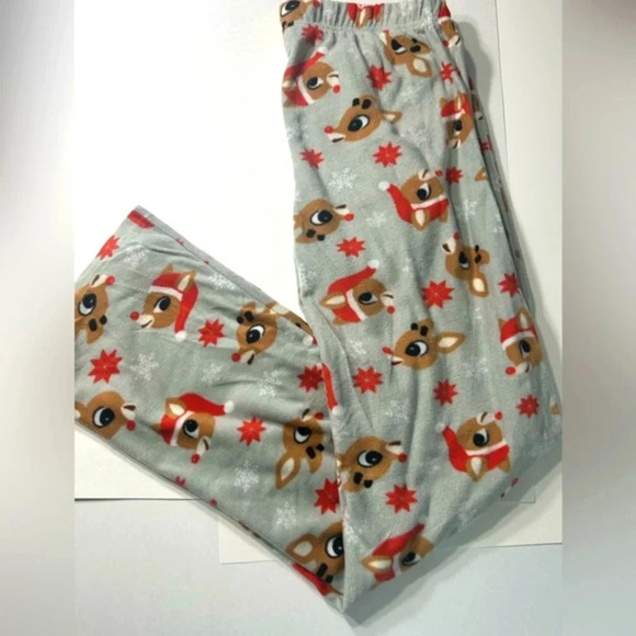 Rudolph The Red Nosed Reindeer Soft Touch Fleece Plush Pajama Pants ๐ฆ๐ด - Picture 9 of 11